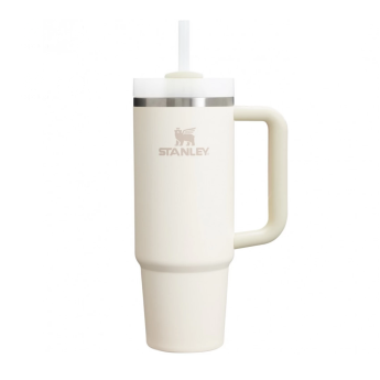 Термокружка Stanley Quencher H2.0 0,88 л с трубочкой, кремовая (10-11912-081)