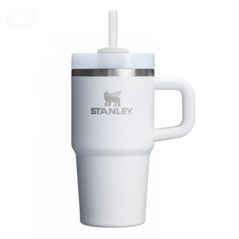 Термокружка Stanley Quencher H2.0 0,59 л с трубочкой, белая